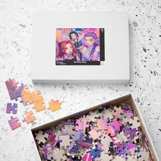 Discover K-Pop Demon Hunter Huntrx Rumi Zoey Mira Puzzle Jigsaw