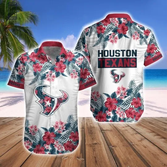 Discover Personalized Houston Football Texanss Team Hawaiian Shirt Button Down Unisex
