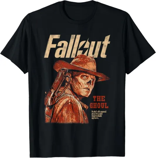 Discover Falllout The Ghoul Silhouette Portrait T-Shirt