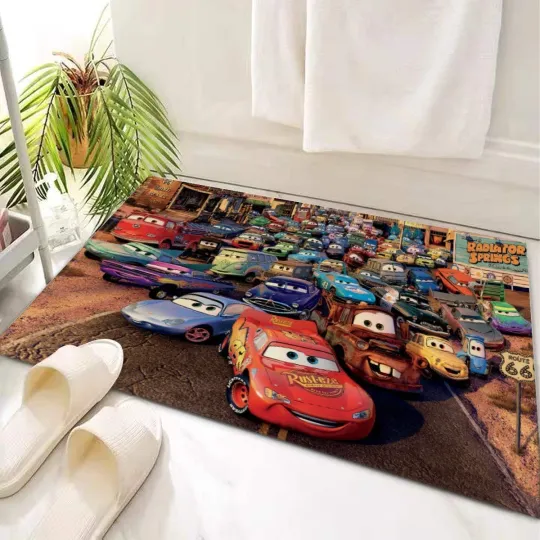 Discover Disney LMQ 95 Characters Print Door Mat Rug Carpet With Non-slip Backing