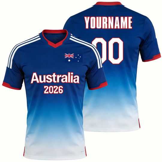 Discover Custom Kids Youths Mens Womens Australia 2026 Cup T Shirts Soccer Jersey For Fans