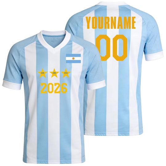 Discover Custom Kids Youths Mens Womens Argentina 2026 Cup T Shirts Soccer Jersey For Fans