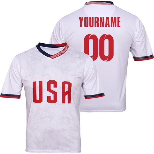 Discover Custom Kids Youths Mens Womens USA 2026 Cup T Shirts Soccer Jersey For Fans