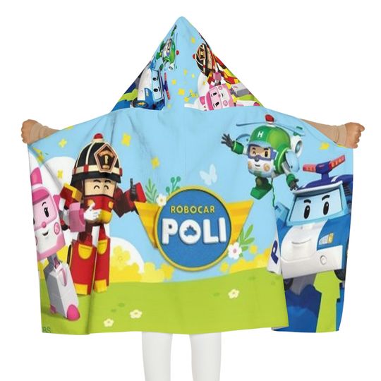 Robocar Poli Hooded Towel