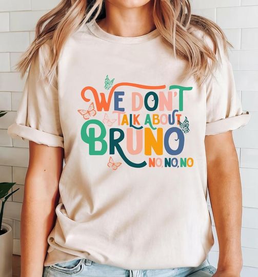 Discover We Don't Talk About Bruno No No Shirt, Disney Encantro Movie Kids Shirt, Mirabel Madrigal Girl Shirt