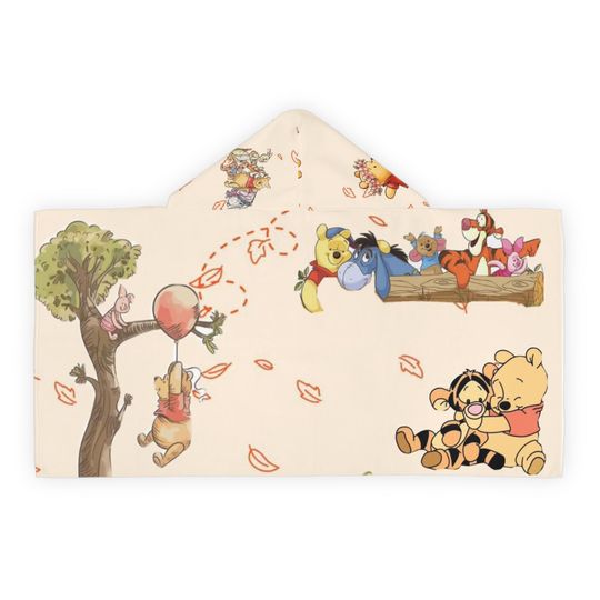Winnie the Pooh Characters Youth Hooded Towel
