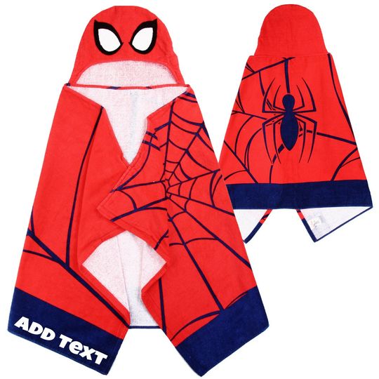 Personalized Hooded Towel - Spider-Man