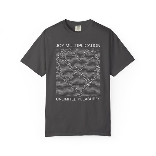Discover Joy Multiplication Shirt Post Punk Division Graphic Tee Waveform Design Comfort Colors
