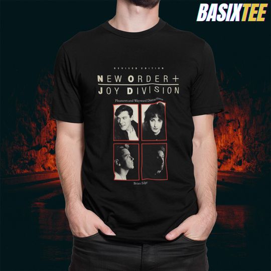 Discover Joy Division T-Shirt 90s Retro Band Music Tee