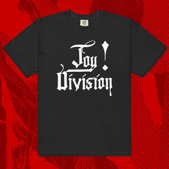 Joy Division Logo T-Shirt | New Order Warsaw New Wave Goth Ian Curtis Smiths Cure