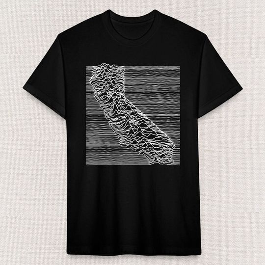 California State - Joy Division - Unknown Pleasures - Pulsar Data Visualization Graphic T-Shirt