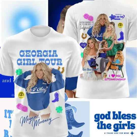 Discover Megan Moroney Georgia Girl Tour 2024 3D AOP Shirt Unisex