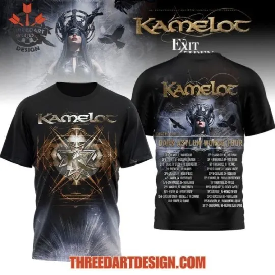 Discover Kamelot Dark Asylum World Tour T-Shirt 3D