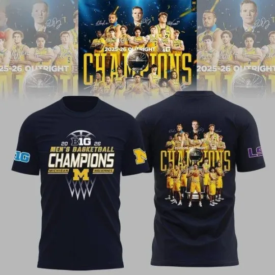 Discover Men’s Basketball Big10 Champions 2026 Locker Room Trophy T-Shirt