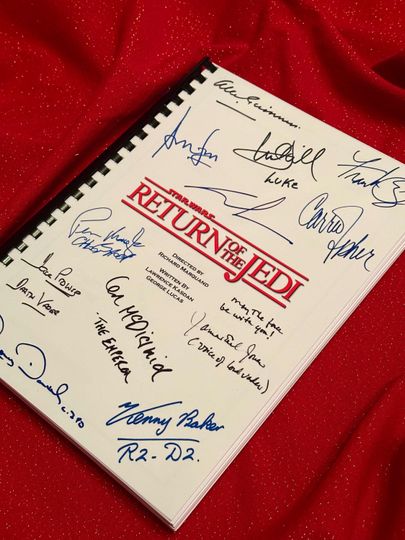 Discover RETURN, JEDI Signed Movie Notebooks, High Quality Printed Cast Autographs, Birthday Gift, Movie Gift, Film Screenplay, Star Wars
