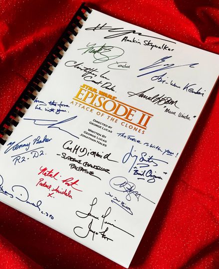 Discover ATTACK, CLONES, Signed Movie Notebooks, Screenplay, Birthday Gift, Movie Gift, Film Script, Cinema, Present, Gift idea, Star