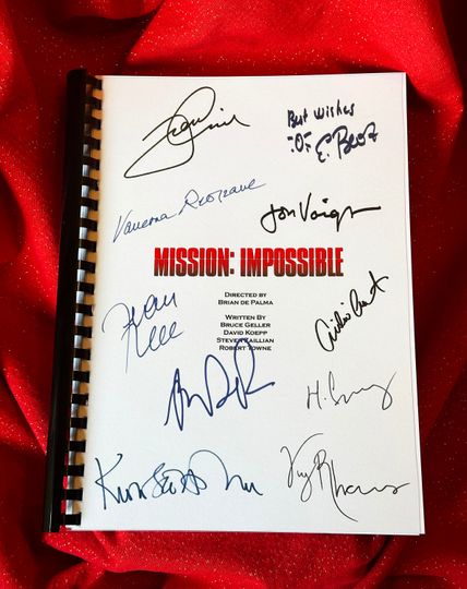 Discover M IMPOSSIBLE Signed Movie Notebooks, Birthday Gift, Movie Gift, Film, Screenplay, Cruise, Gift, Present