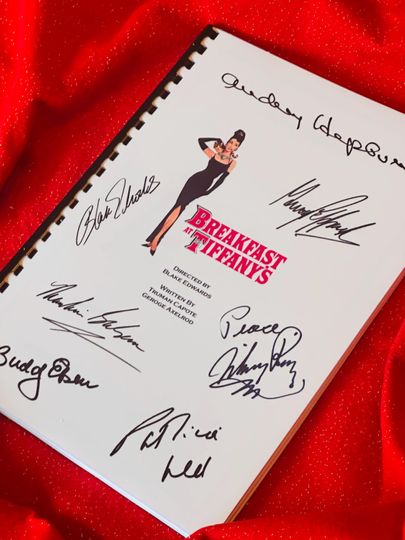 Discover BREAKFAST AT TIFFANY'S Signed Movie Notebooks, Valentines Present, Birthday Gift, Movie Gift, Film Script, Valentine gift, Autograph