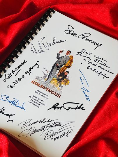 Discover GOLD, FINGER Movie Notebooks, Birthday Gift, Movie Gift, Film Script, Autographs, Cinema, Gift, Present