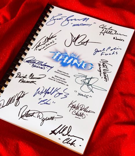 Discover THING, Signed Movie Notebooks, Screenplay, Birthday Gift, Movie Gift, Film Script, Cinema, Present,