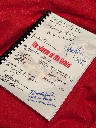 Discover SILENCE Of The LAMBS Signed Movie Notebooks, Birthday Gift, Movie Gift, Film Script, Screenplay, Christmas