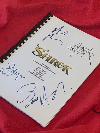 Discover SHREK Signed Movie Notebooks, Birthday Gift, Movie Gift, Film Script, Screenplay, Autographs