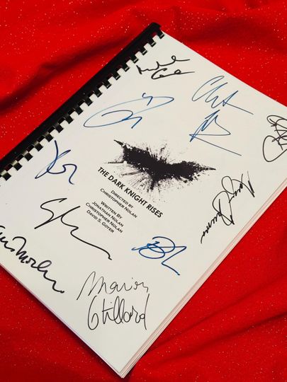 Discover D KNIGHT RISES Movie Notebooks, Bat man, Birthday Gift, Movie Gift, Film Script, Autographs, Cinema, Gift, Present