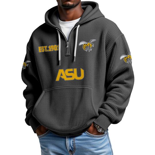 Discover ASU EST 1901 Quarter Waffle Zip Hoodie