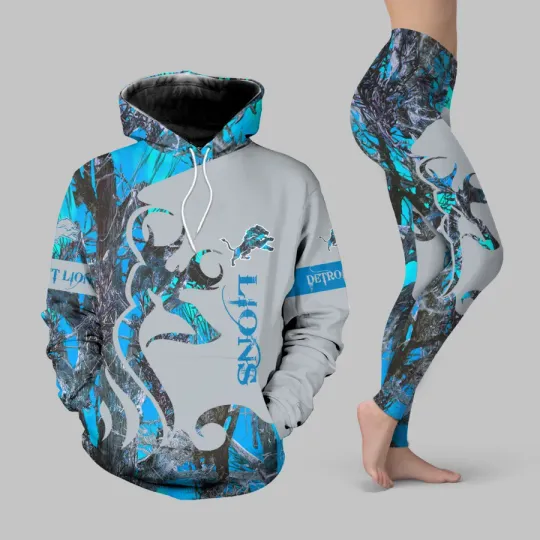 Detroit Lions Hoodie Legging Set