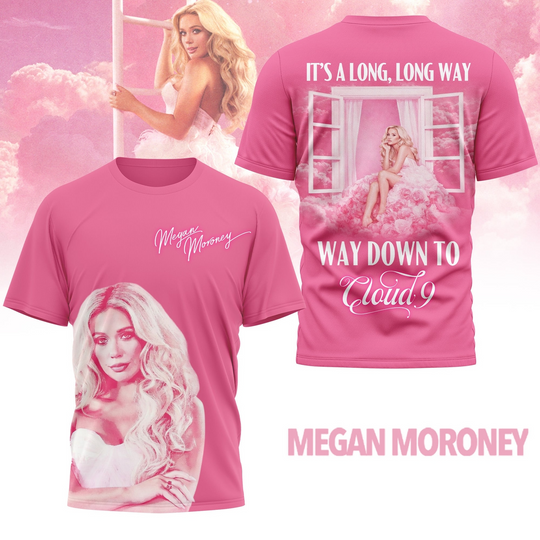 Discover Megan Moroney The Cloud 9 Tour Pink Concert T-Shirt 2026