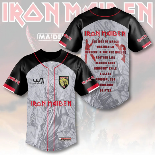 Iron Maiden “Killers” 45th Anniversary Limited Edition Baseball Jersey