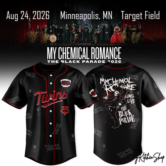 My Chemical Romance x Minnesota Twins The Black Parade 2026 Jersey