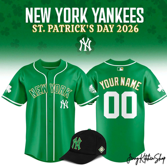 Discover New York Yankees 2026 St Patrick Day Jersey
