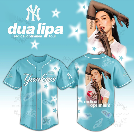 New York Yankees Dua Lipa Radical Tour Jersey
