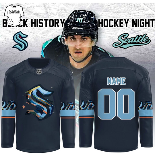 Discover Personalized Seattle Kraken Black History Month 2026 Hockey Jersey