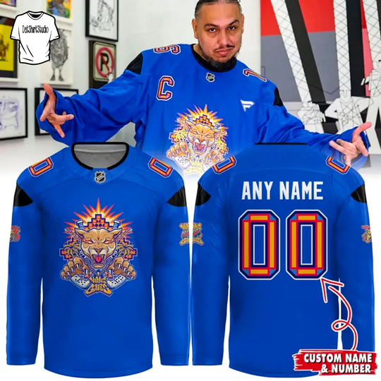 Discover Florida Panthers Vamos Gatos 2026 Custom Name Jersey