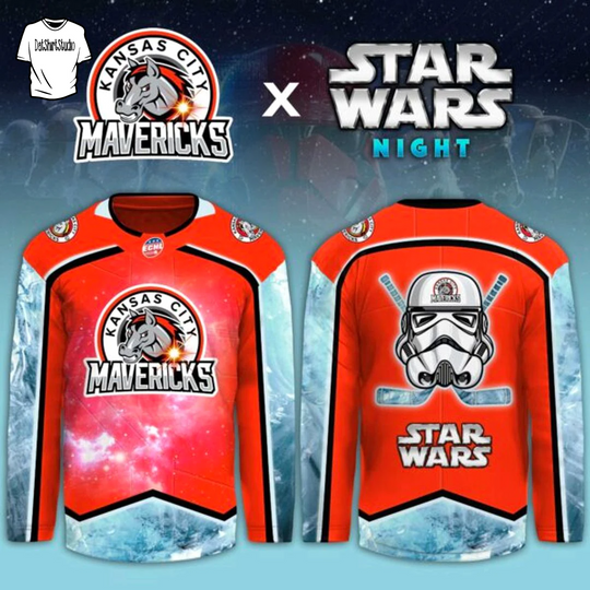 Kansas City Mavericks Star Wars Night Game Hokey Jersey