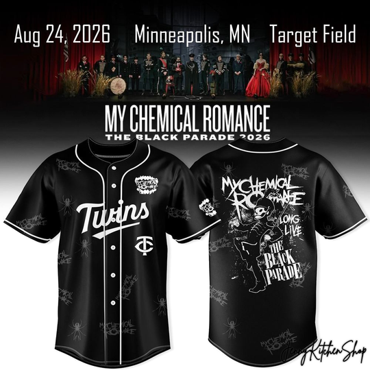 My Chemical Romance x Minnesota Twins The Black Parade 2026 Jersey