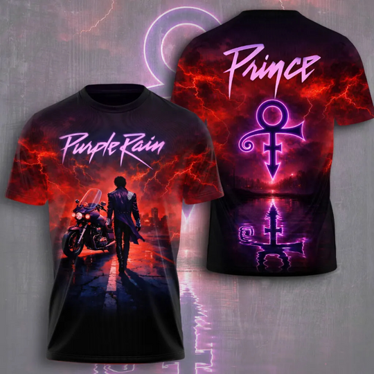 Discover Prince Pur Rain 2026 Limited Edition 3D Graphic T-Shirt