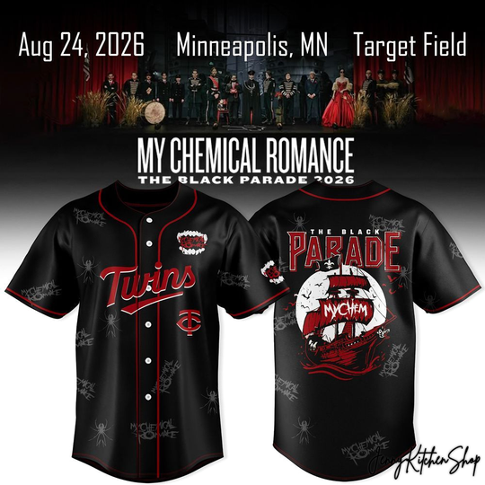 My Chemical Romance x Minnesota Twins The Black Parade 2026 Jersey