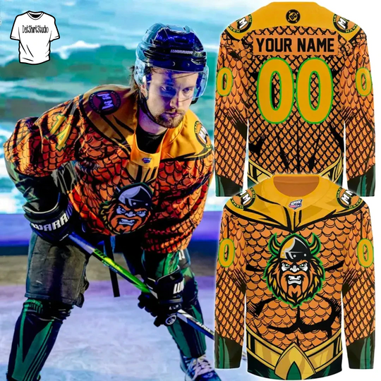 Personalized Macon Mayhem x Super Hero 2026 Hockey Jersey