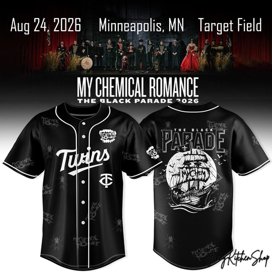 My Chemical Romance x Minnesota Twins The Black Parade 2026 Jersey