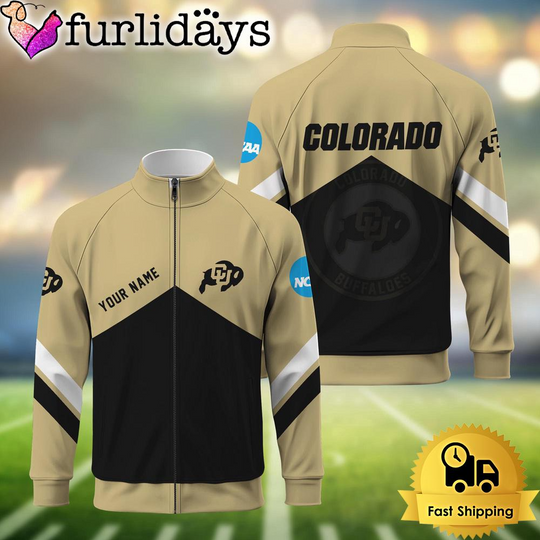 Colorado Buffaloes Logo Custom Standing Neck Zipper Jacket