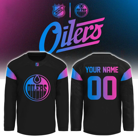 Discover Personalized Edmonton Oilers Cyberpunk Warm Up Hockey Jersey