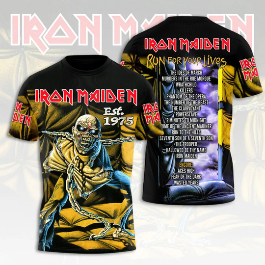 Discover Iron Maiden 2026 World Tour Premium 3D Apparel
