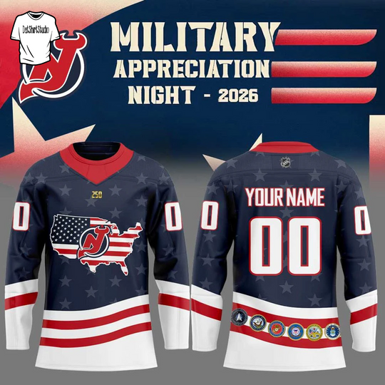 Discover Personalized New Jersey Devils Military Appreciation 2026 Edition Hockey Jersey
