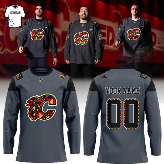 Discover Calgary Flames Our Black History Month 2026 Custom Name Jersey