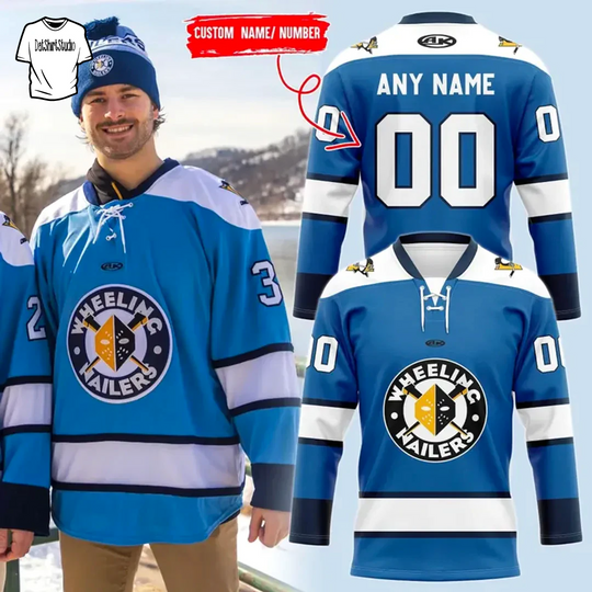 Discover Personalized Wheeling Nailers x Pittsburgh Penguins Limited Edition Hockey Jersey