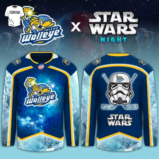 Discover Toledo Walleye Star Wars Night Game Hokey Jersey