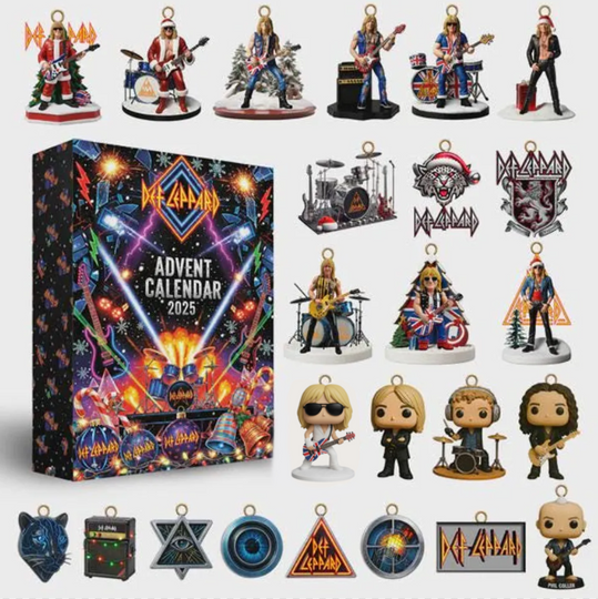 Def Leppard Inspired Advent Calendar 2025  24-Day Mystery Box with Rock Style Mini Items  Collector Countdown Set for Fans